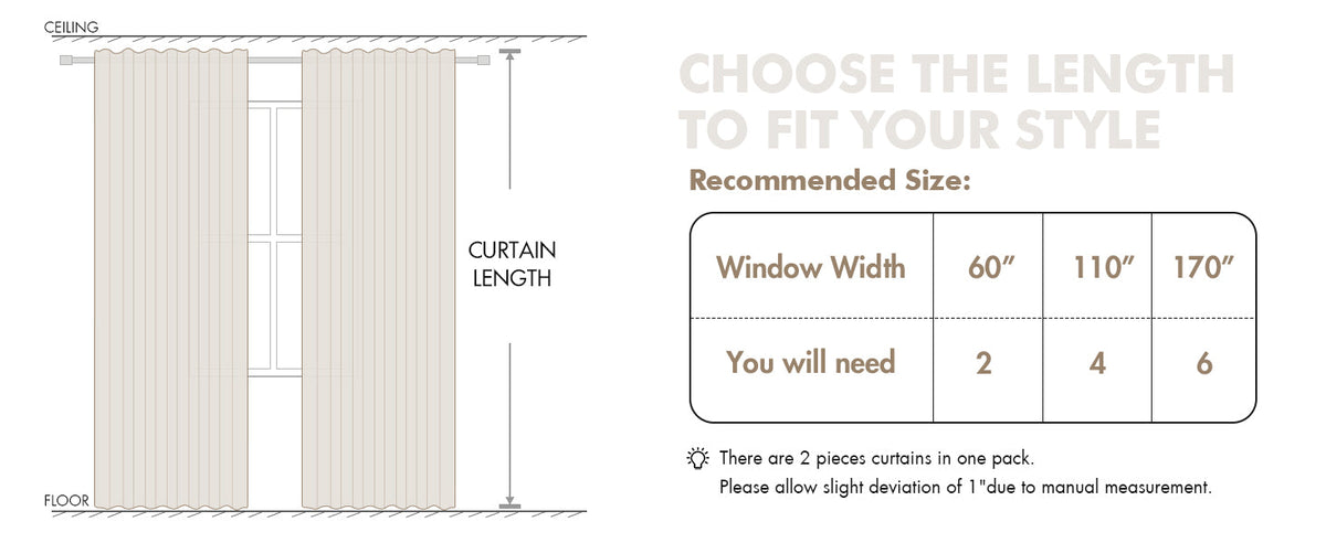 Linen Curtains 84 Inch Length 2 Panels Natural Semi Sheer Curtain with Back Tab Rod Pocket, Light Filtering Window Privacy Burlap Drapes for Living Room Bedroom 42W x 84L Linen